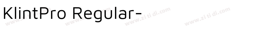 KlintPro Regular字体转换 KlintPro Regular字体转换